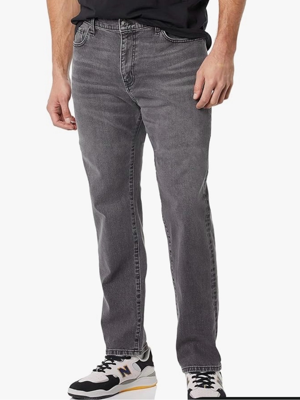 Amazon Essentials Men’s Athletic Fit  Jeans — size 35W 34L. Grey. Classic.